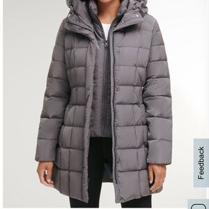 Cole Haan Signature Hooded Taffeta Down Coat
NEW WITH TAGS